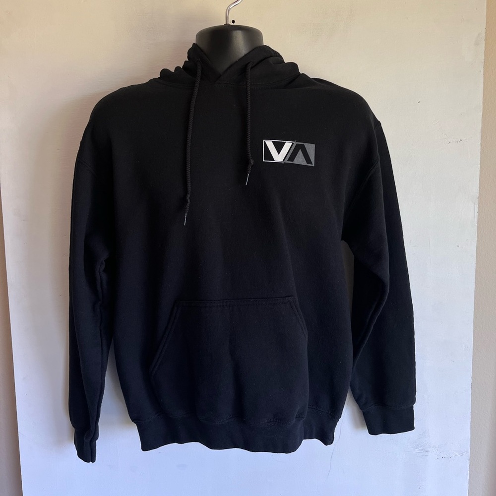 RVCA Black Pullover Hoodie Sweatshirt men’s medium